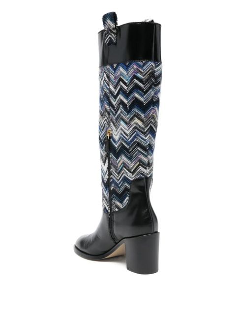 Missoni 75mm Sophie zigzag boots - Black