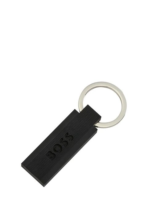 BOSS brelok do kluczy Edge Iconic Black kolor czarny - zdjęcie produktu nr 1