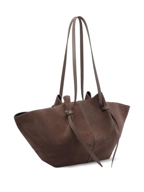 Yuzefi Mochi magnetic closure large shoulder bag - Brown