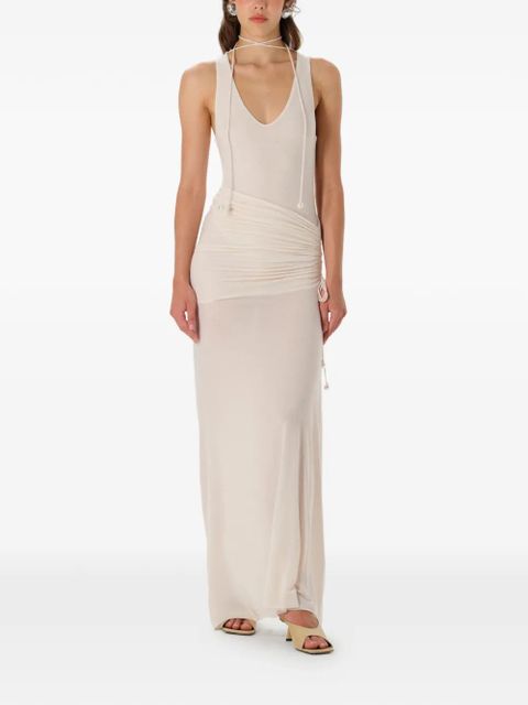 MANURÍ V-neck bodysuit - Neutrals - zdjęcie produktu nr 2