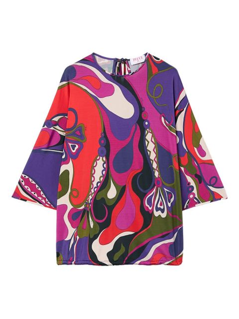 PUCCI Orchidee-print blouse - Red - zdjęcie produktu nr 1