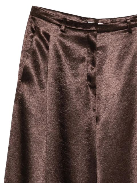 Alysi belt-loop pocket palazzo pants - Brown