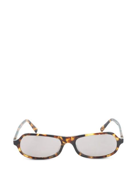 Miu Miu Eyewear Regard tortoiseshell-effect logo-plaque sunglasses - Brown - zdjęcie produktu nr 1