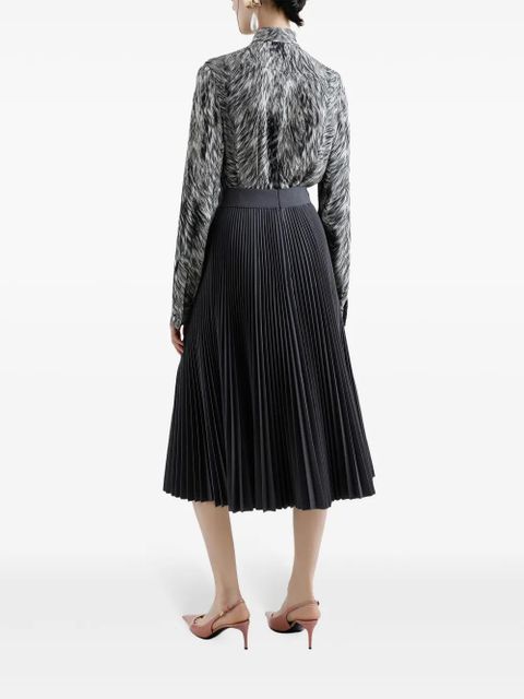 Dolce & Gabbana plissé-effect midi skirt - Black - zdjęcie produktu nr 2