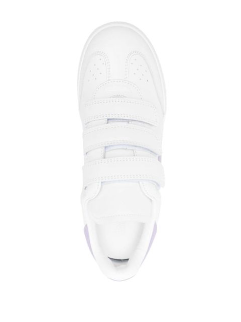 ISABEL MARANT Beth leather sneakers - White