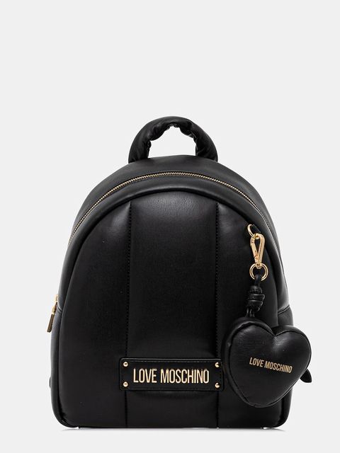 Love Moschino plecak damski kolor czarny mały gładki JC4324PP0NKM100A - zdjęcie produktu nr 1
