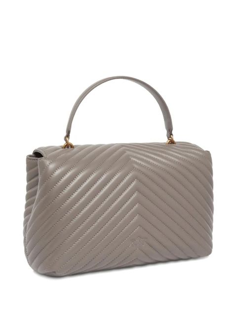 PINKO quilted chevron tote bag - Grey