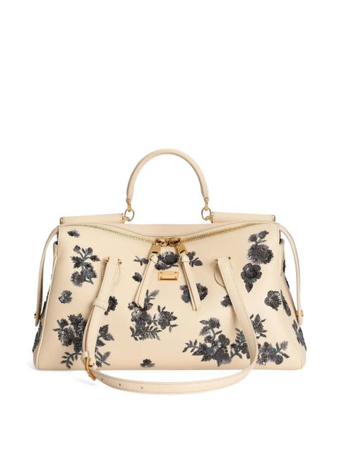 Dolce & Gabbana medium Vittoria handbag with embroidery - Neutrals - zdjęcie produktu nr 1