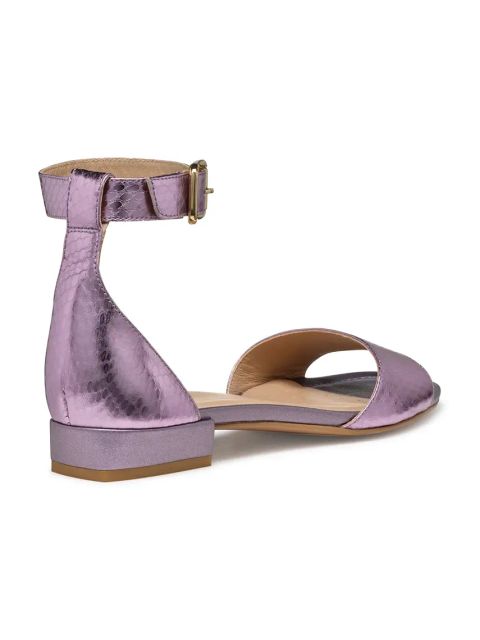 Geox sandały skórzane D NEW ERAKLIA 15 damskie kolor fioletowy D5580B 000KY C8020