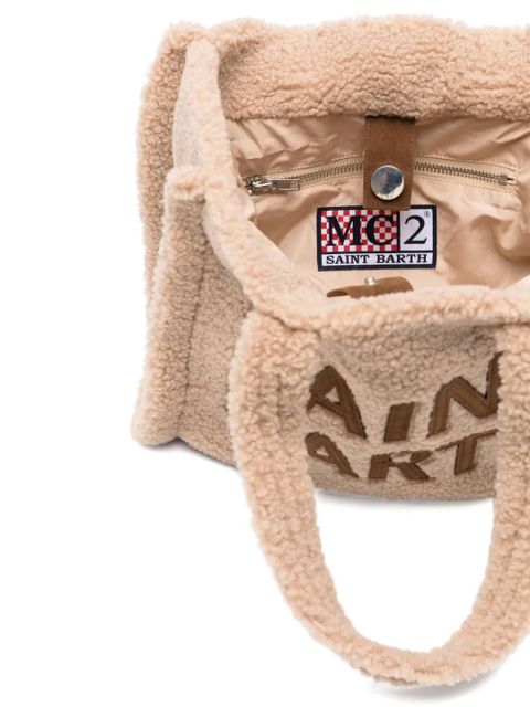 MC2 Saint Barth Teddy logo-detailing tote bag - Neutrals - zdjęcie produktu nr 2