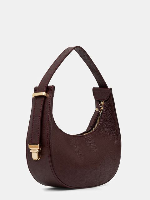 Answear.LAB torebka skórzana kolor bordowy