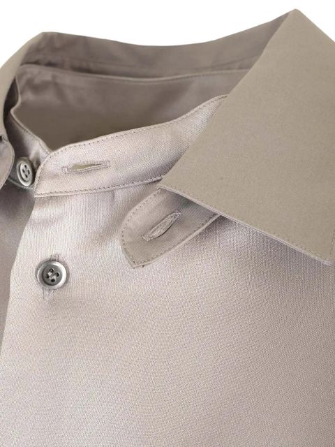 LOEWE asymmetric-hem mini shirt dress - Grey