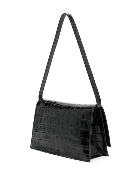 Coperni small Folder leather shoulder bag - Black