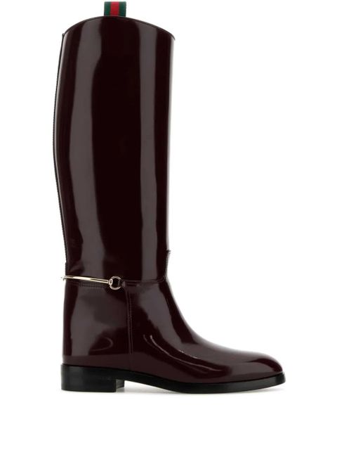 Gucci Horsebit boots - Red - zdjęcie produktu nr 1