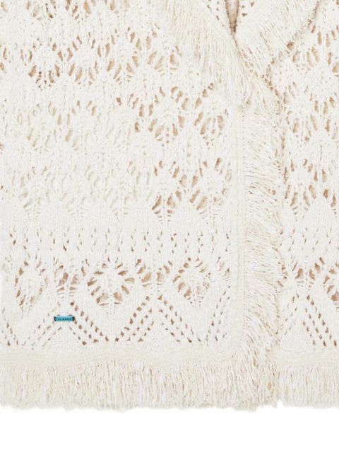 Alanui Lagoon Romance fringed cardigan - White