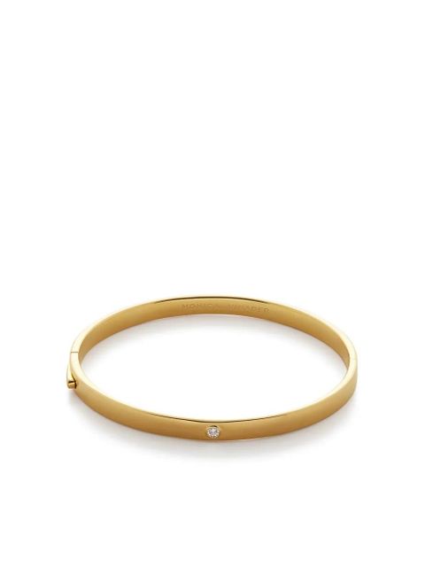 Monica Vinader diamond bangle bracelet - Gold - zdjęcie produktu nr 1