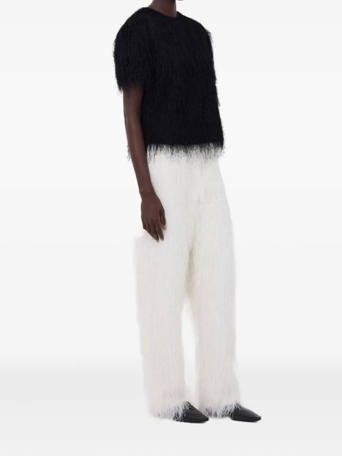 LouLou de Saison Reed fringed trousers - White