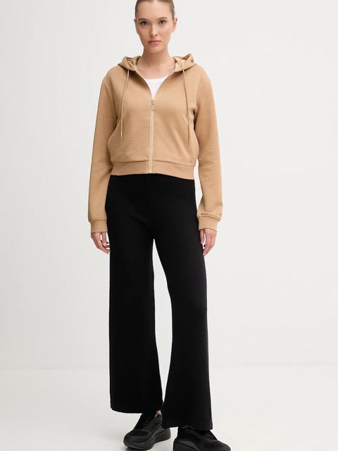 Guess bluza PEONY damska kolor beżowy z kapturem gładka V5YQ06 KBSL2 - zdjęcie produktu nr 2