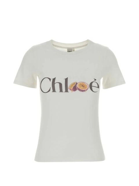 Chloé logo-detail T-shirt - White - zdjęcie produktu nr 1