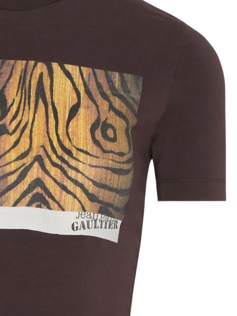Jean Paul Gaultier printed crew-neck T-shirt - Brown - zdjęcie produktu nr 2