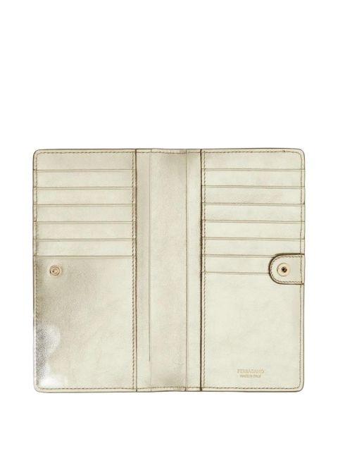 Ferragamo gancini buckle continental wallet - Gold