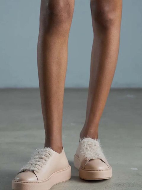 Vanda Novak sneakersy skórzane Grace kolor beżowy