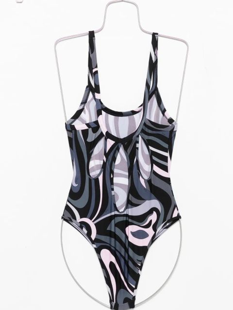 PUCCI square-neck swimsuit - Black