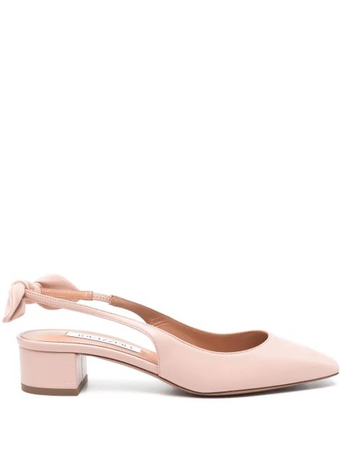 Aquazzura Very Bow Tie ballerinas - Pink - zdjęcie produktu nr 1