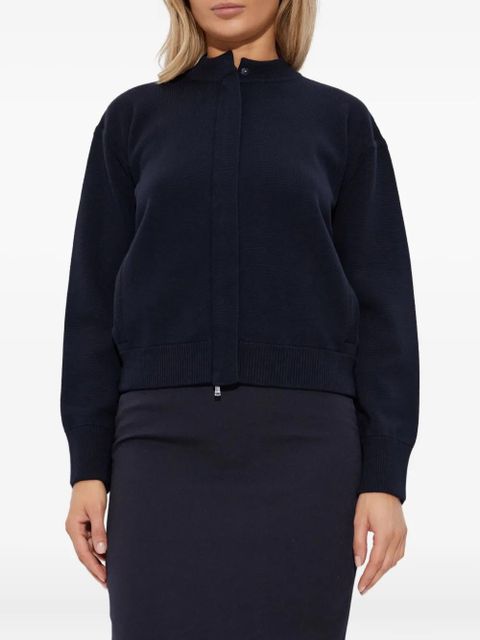 Max Mara Pelago high-neck zip-front cardigan - Black - zdjęcie produktu nr 2