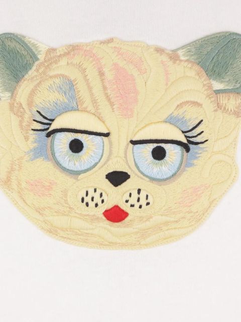 Valentino Garavani cat-face patch T-shirt - White