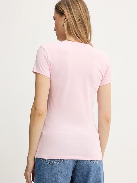 Armani Exchange t-shirt damski kolor różowy XW000606 AF10355
