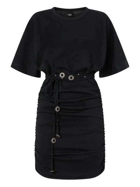 PINKO ruched drawstring dress - Black - zdjęcie produktu nr 1