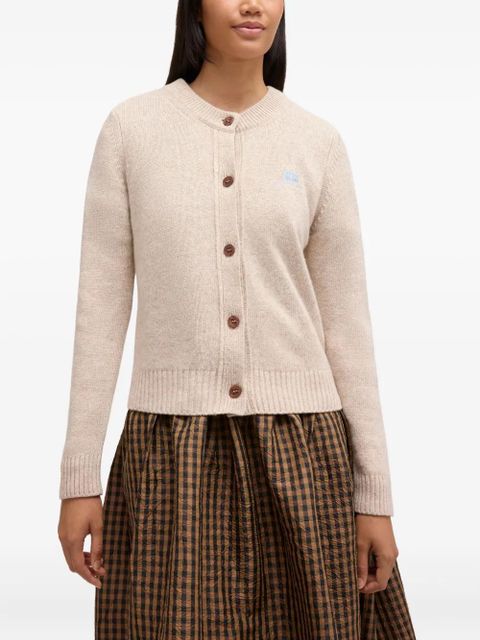 GANNI buttoned cardigan - Neutrals