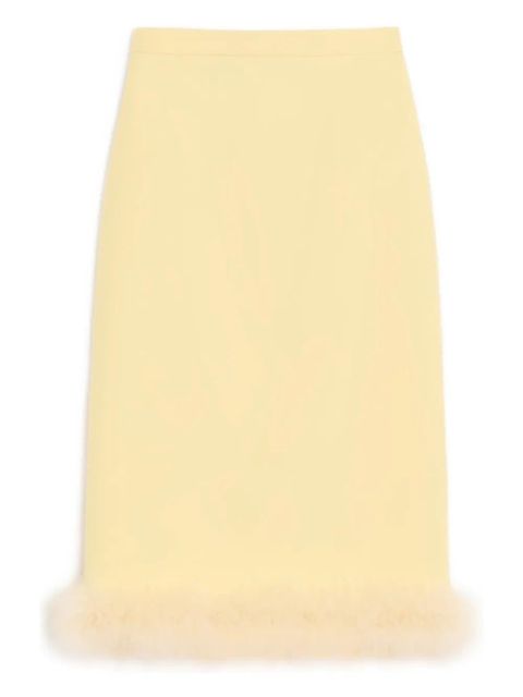Valentino Garavani Crepe Couture midi skirt - Yellow - zdjęcie produktu nr 1
