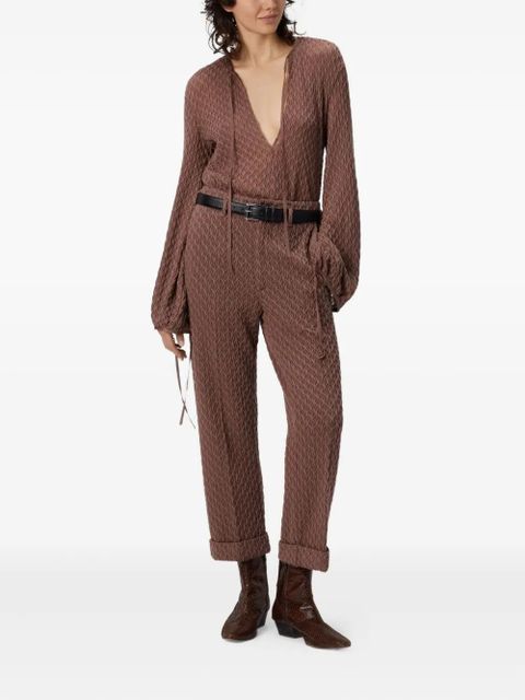 Missoni textured tailored trousers - Brown - zdjęcie produktu nr 2