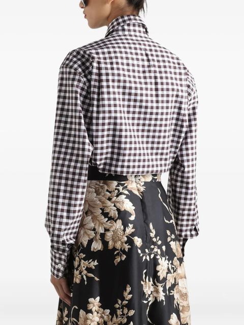 Dolce & Gabbana gingham-check shirt - White