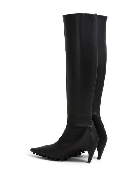 Marni Spike leather knee-high boots - Black - zdjęcie produktu nr 2