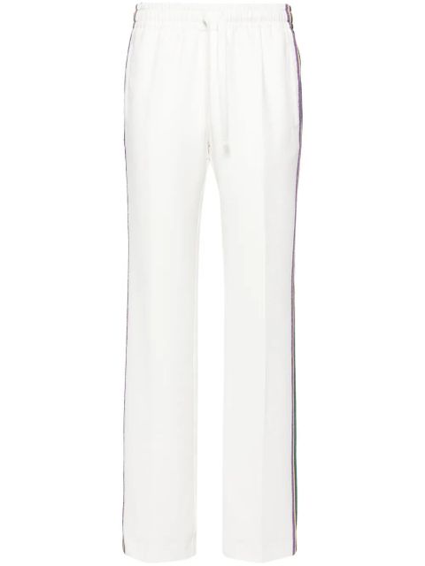 Zadig&Voltaire Pomy stripe-detail crepe trousers - White - zdjęcie produktu nr 1