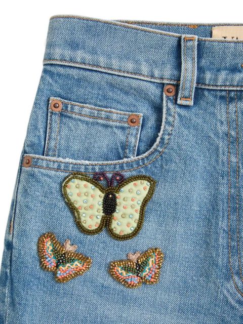 Valentino Garavani embroidered jeans - Blue