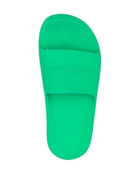 Balenciaga platform slide sandals - Green