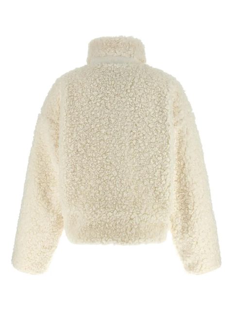 ENTIRE STUDIOS teddy-texture zip-front jacket - White - zdjęcie produktu nr 2