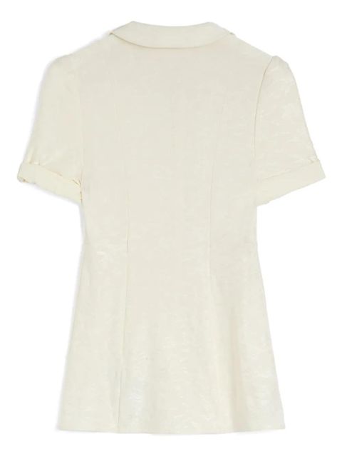 Jil Sander floral-jacquard shirt - White - zdjęcie produktu nr 2