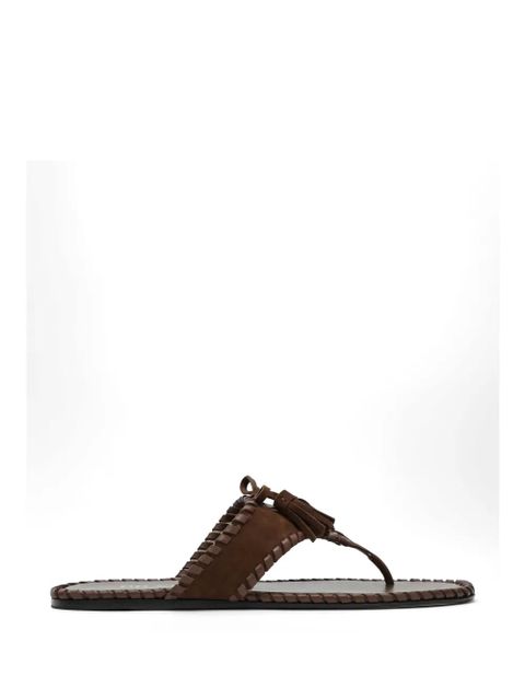 Prada suede flat sandals - Brown - zdjęcie produktu nr 1