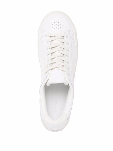 BY FAR Rodina grained low sneakers - White - zdjęcie produktu nr 2