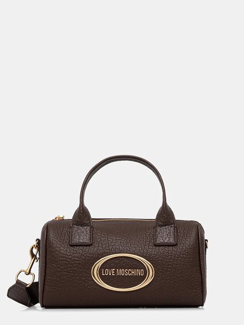 Love Moschino torebka skórzana kolor brązowy JC4338PP0NK1431A - zdjęcie produktu nr 1