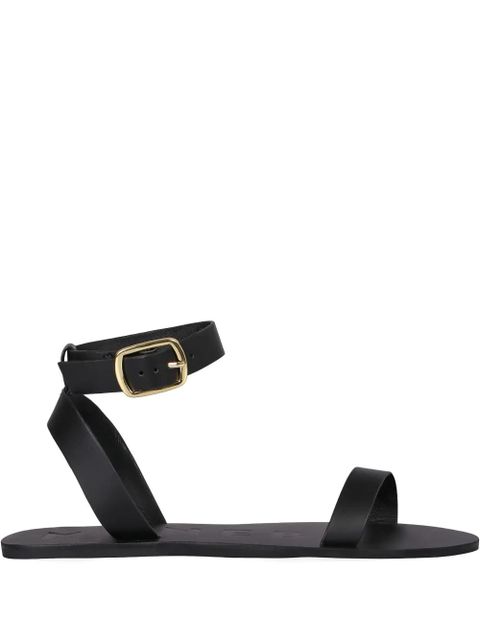 Manebi ankle-strap leather sandals - Black - zdjęcie produktu nr 1