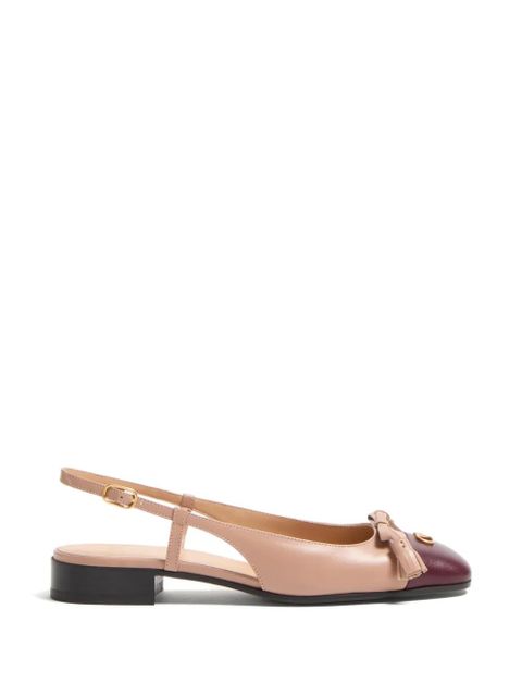 Valentino Garavani Valet Du Roi Kid slingback pumps - Neutrals - zdjęcie produktu nr 1