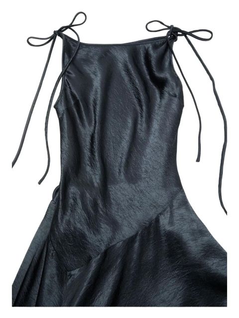 Acne Studios lace-trim asymmetric dress - Blue - zdjęcie produktu nr 2