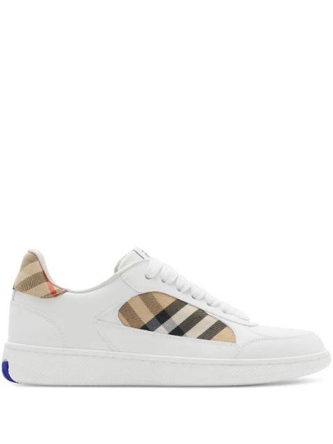 Burberry checked sneakers - White - zdjęcie produktu nr 1