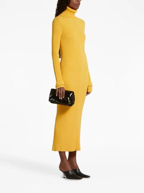 Marni roll-neck ribbed midi dress - Yellow - zdjęcie produktu nr 2